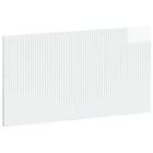 Hoofdbord wandmontage 100x3x50 cm hoogglans wit bewerkt hout