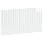 Hoofdbord wandmontage 100x3x50 cm hoogglans wit bewerkt hout