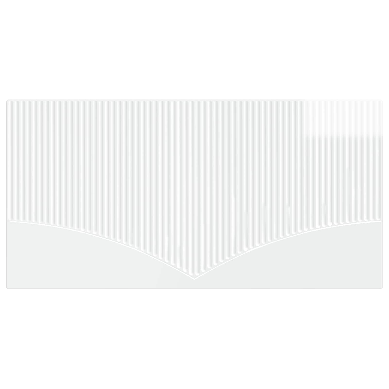 Wandgemonteerd Hoofdeinde HOORN Hoogglans Wit Bewerkt hout