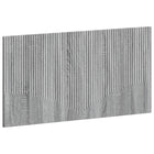Hoofdbord wandmontage 100x3x50 cm grijs bewerkt hout