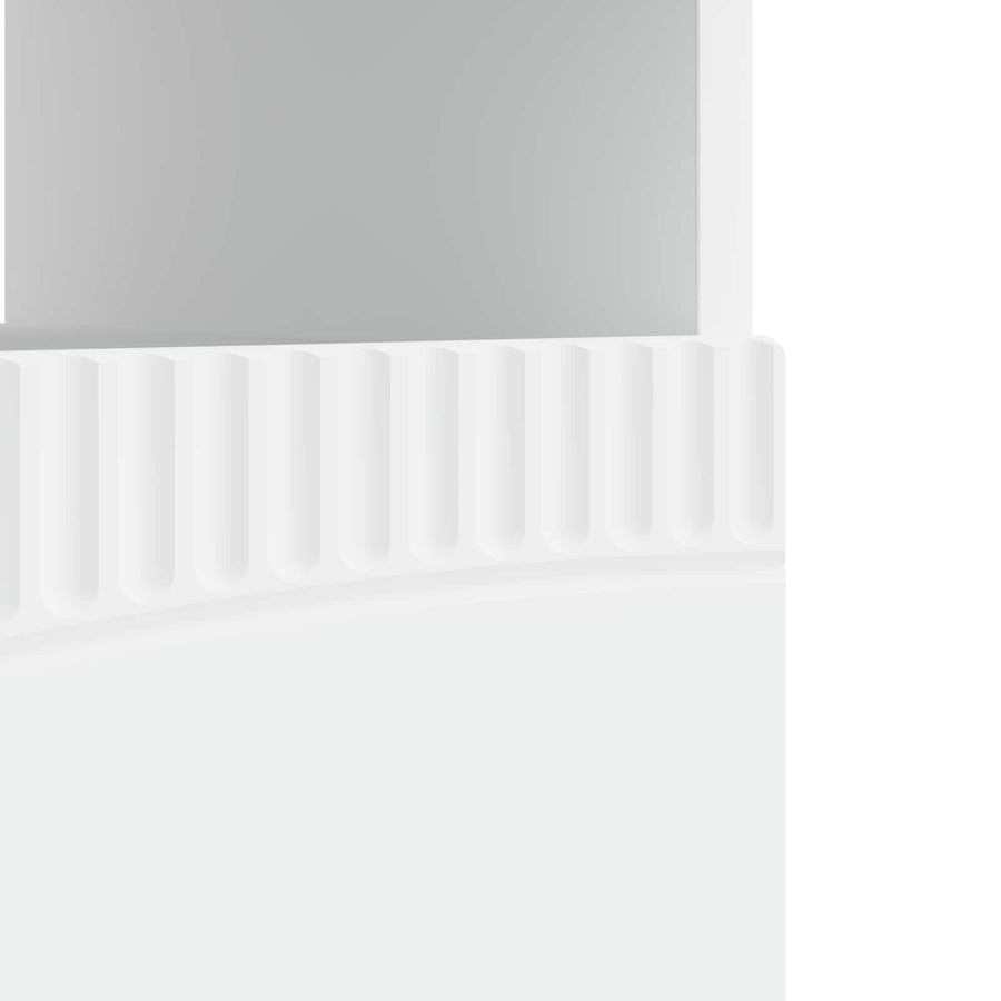 LED tv-meubel Wit Bewerkt hout
