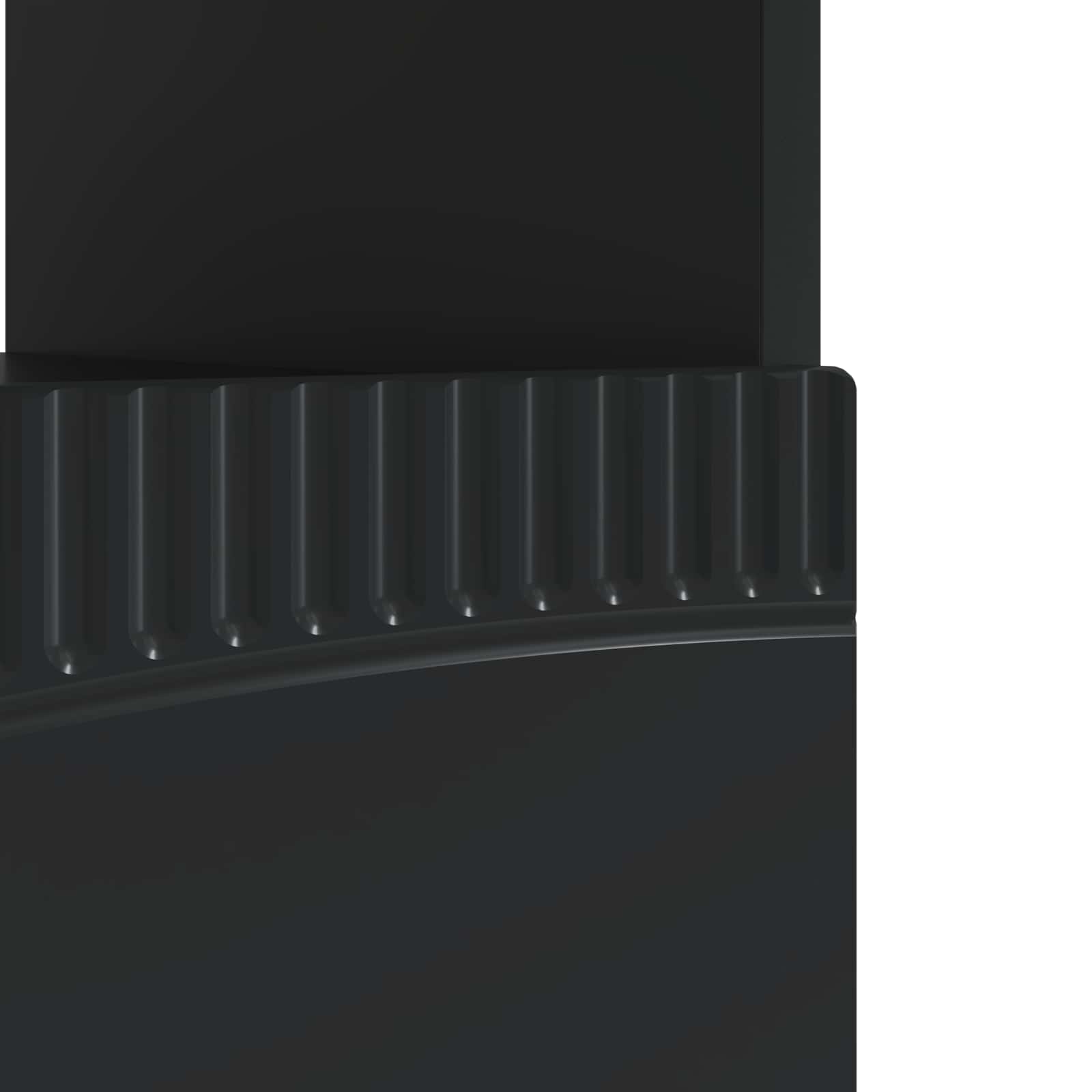 LED tv-meubel Zwart Bewerkt hout