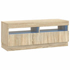 Tv-meubel Sonoma eiken 100x30x35 cm bewerkt hout