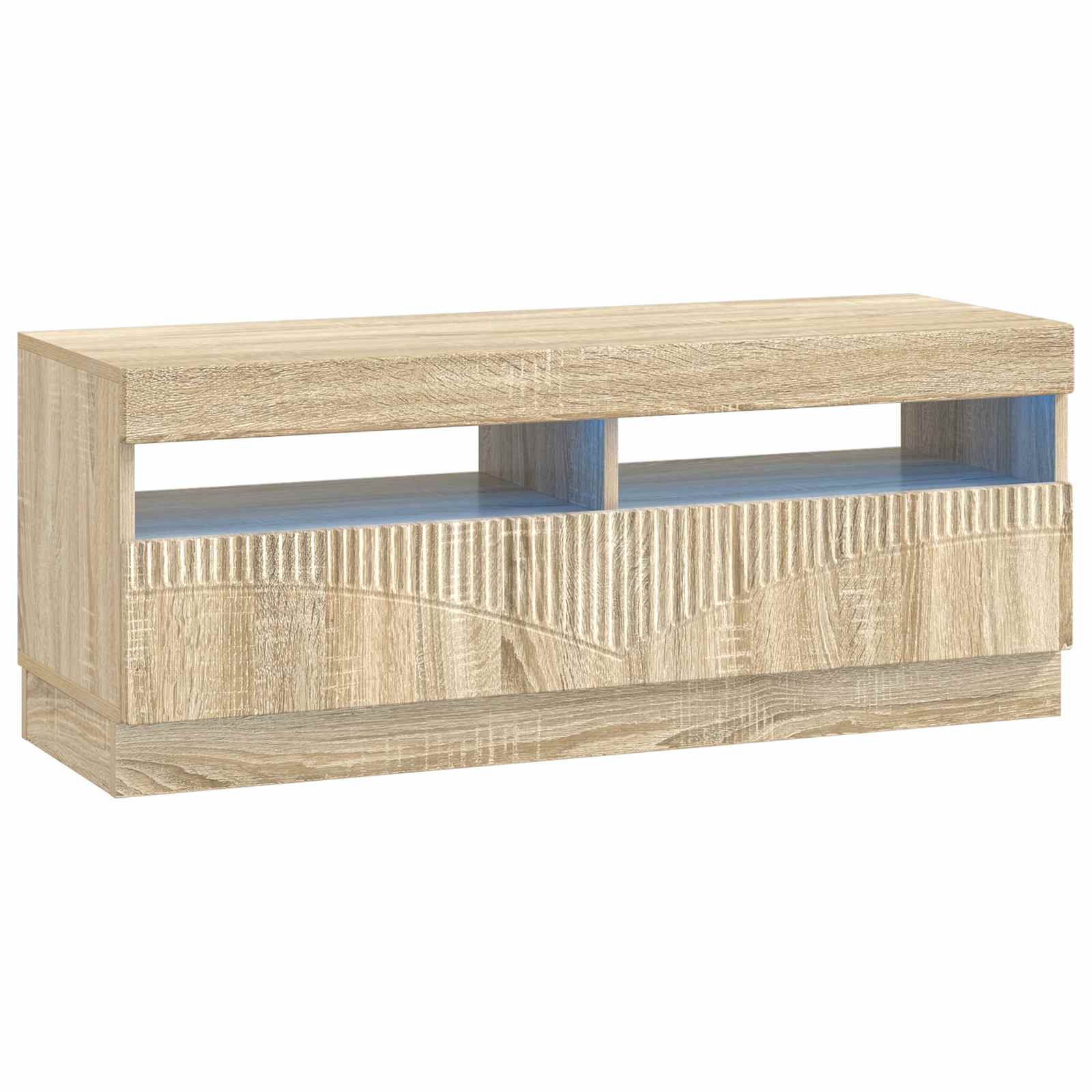 LED tv-meubel Sonoma Eiken Bewerkt hout
