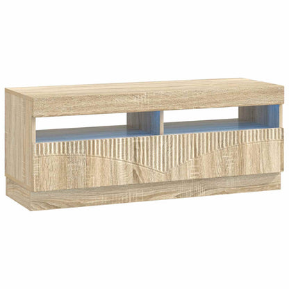 LED tv-meubel Sonoma Eiken Bewerkt hout