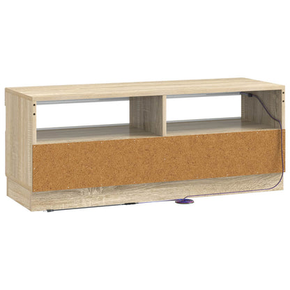 LED tv-meubel Sonoma Eiken Bewerkt hout