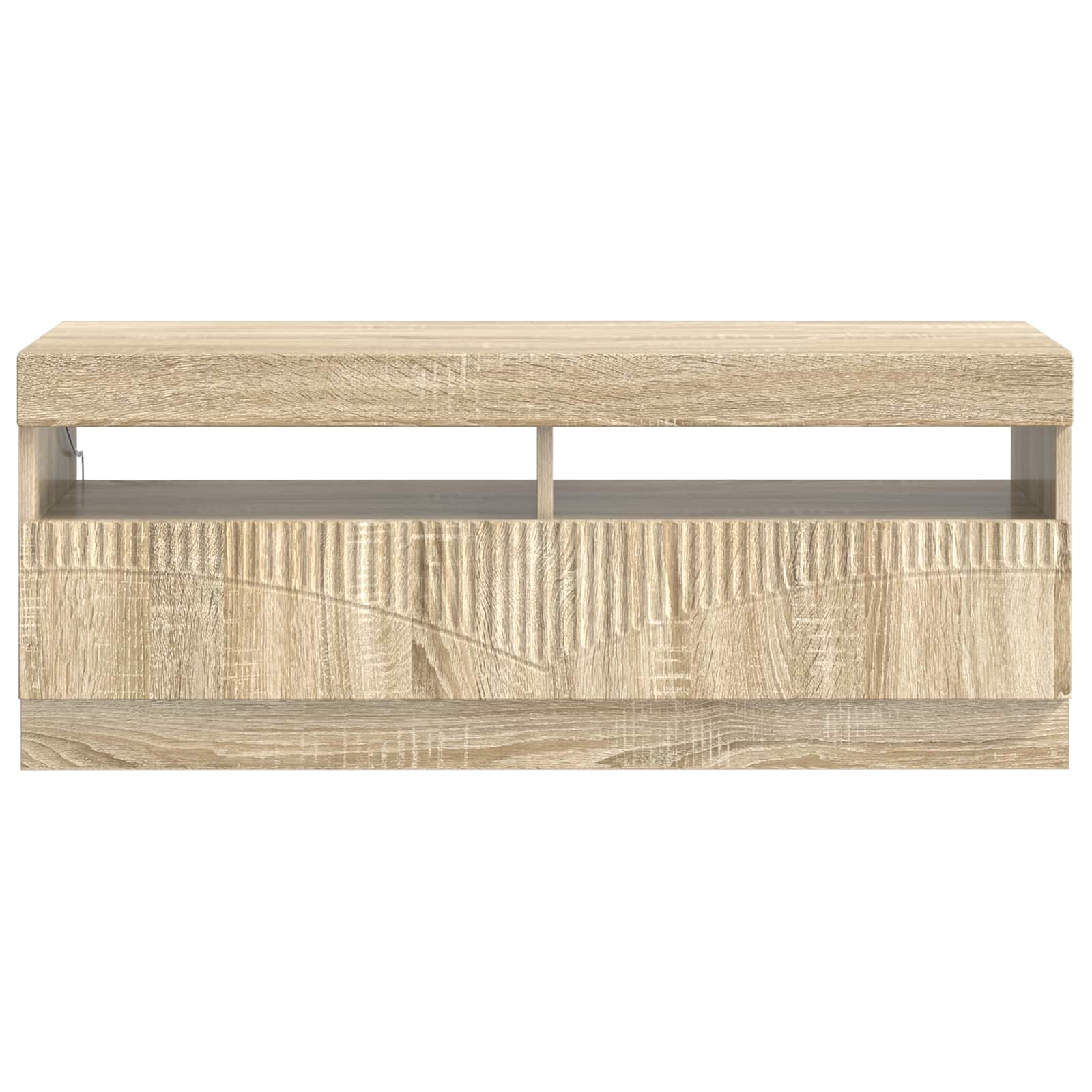 LED tv-meubel Sonoma Eiken Bewerkt hout