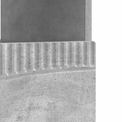 LED tv-meubel Betongrijs Bewerkt hout