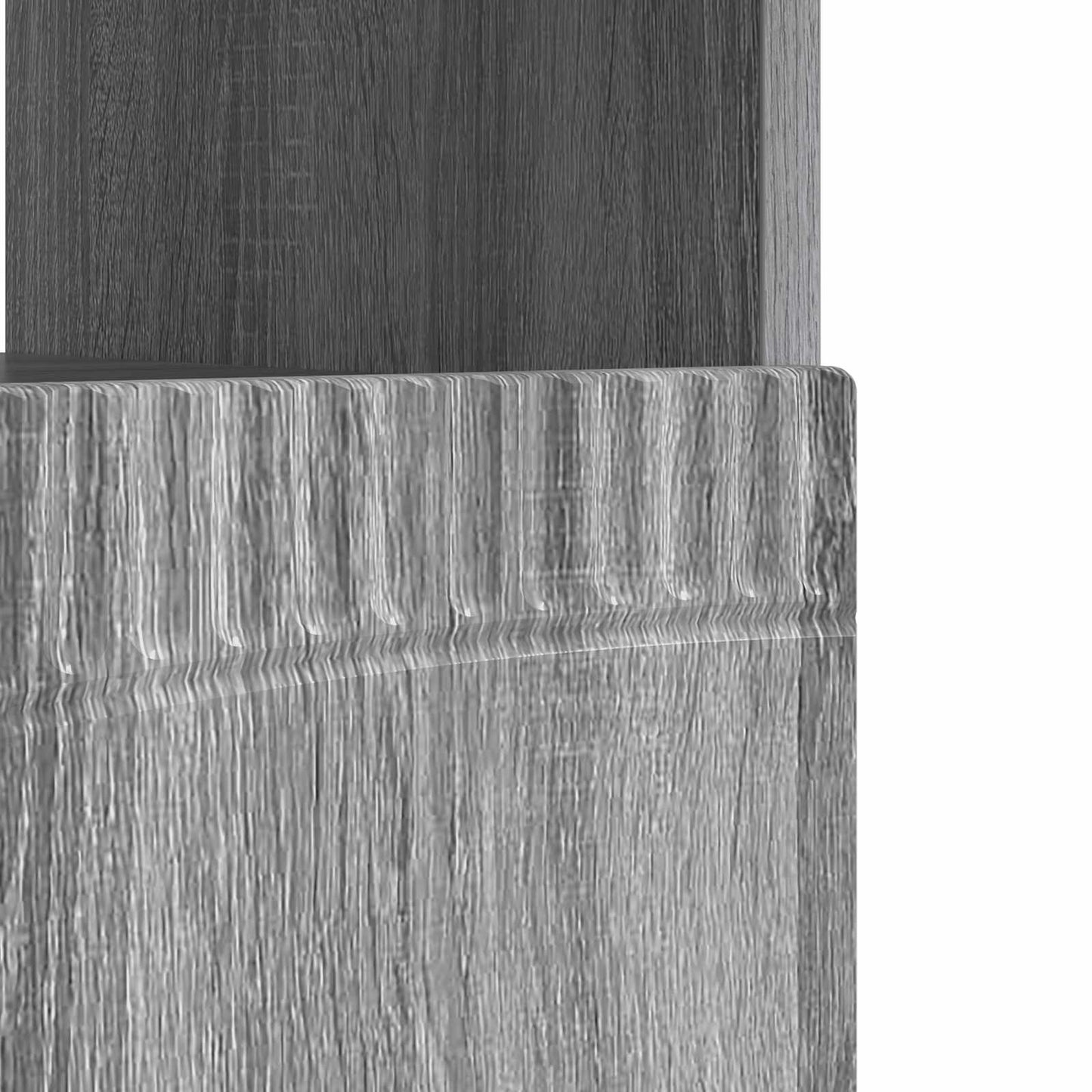 LED tv-meubel Grijs Sonoma Bewerkt hout
