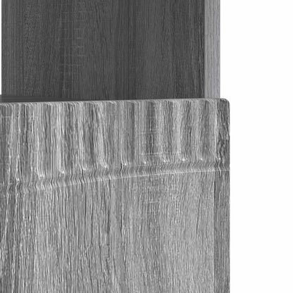 LED tv-meubel Grijs Sonoma Bewerkt hout