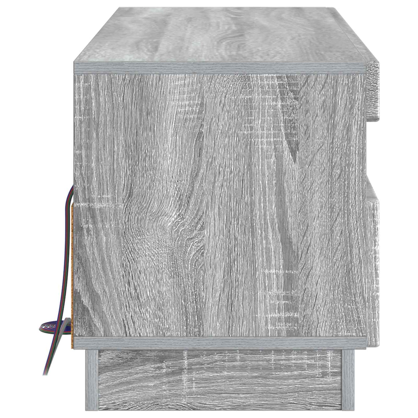 LED tv-meubel Grijs Sonoma Bewerkt hout