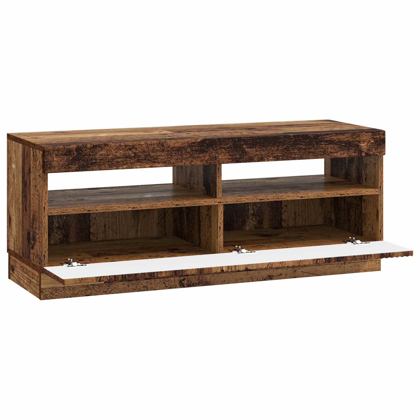 LED tv-meubel Oud hout Bewerkt hout