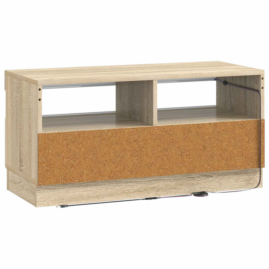 LED tv-meubel Sonoma Eiken Bewerkt hout