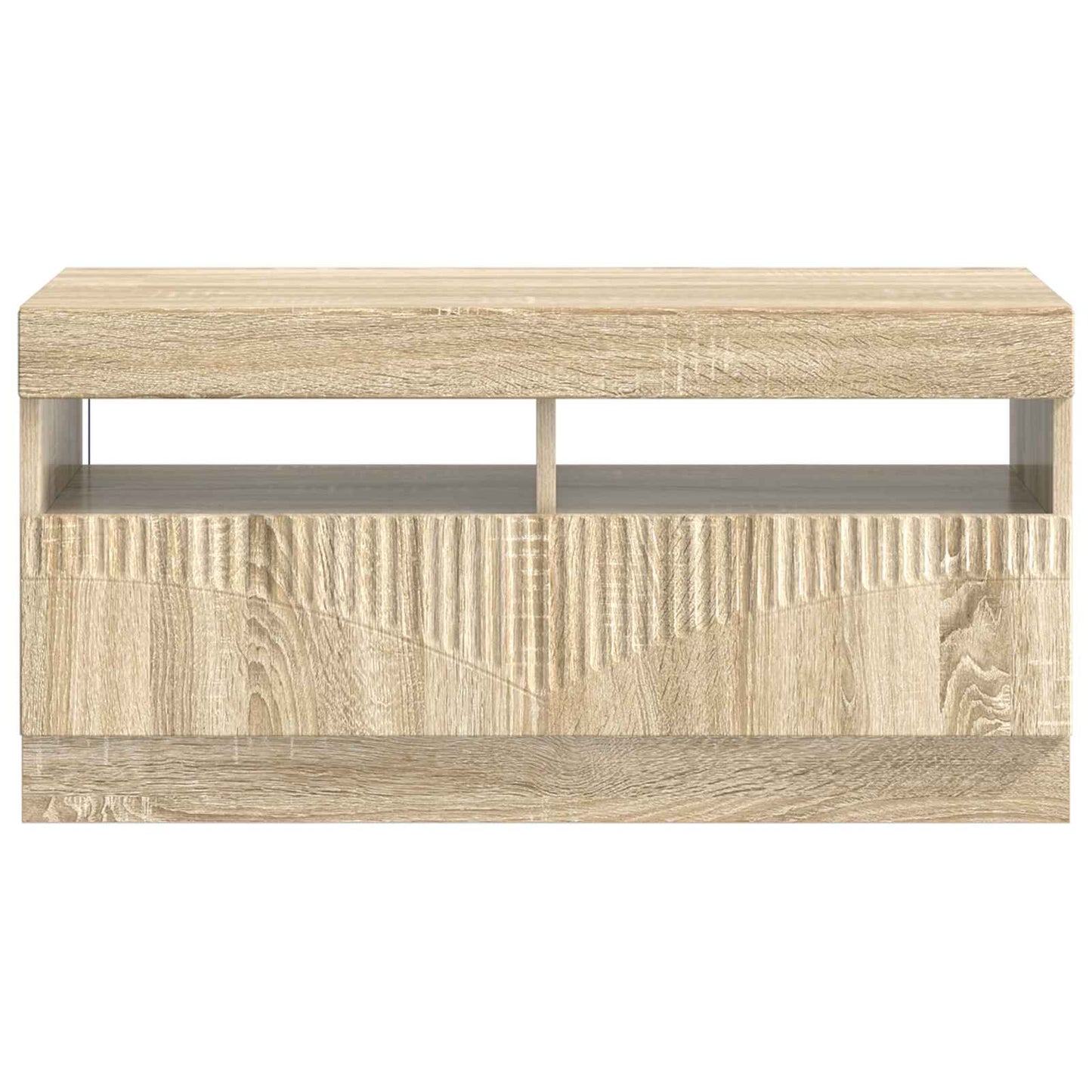 LED tv-meubel Sonoma Eiken Bewerkt hout