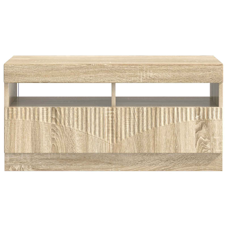 LED tv-meubel Sonoma Eiken Bewerkt hout