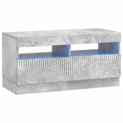 Tv-meubel betongrijs bewerkt hout