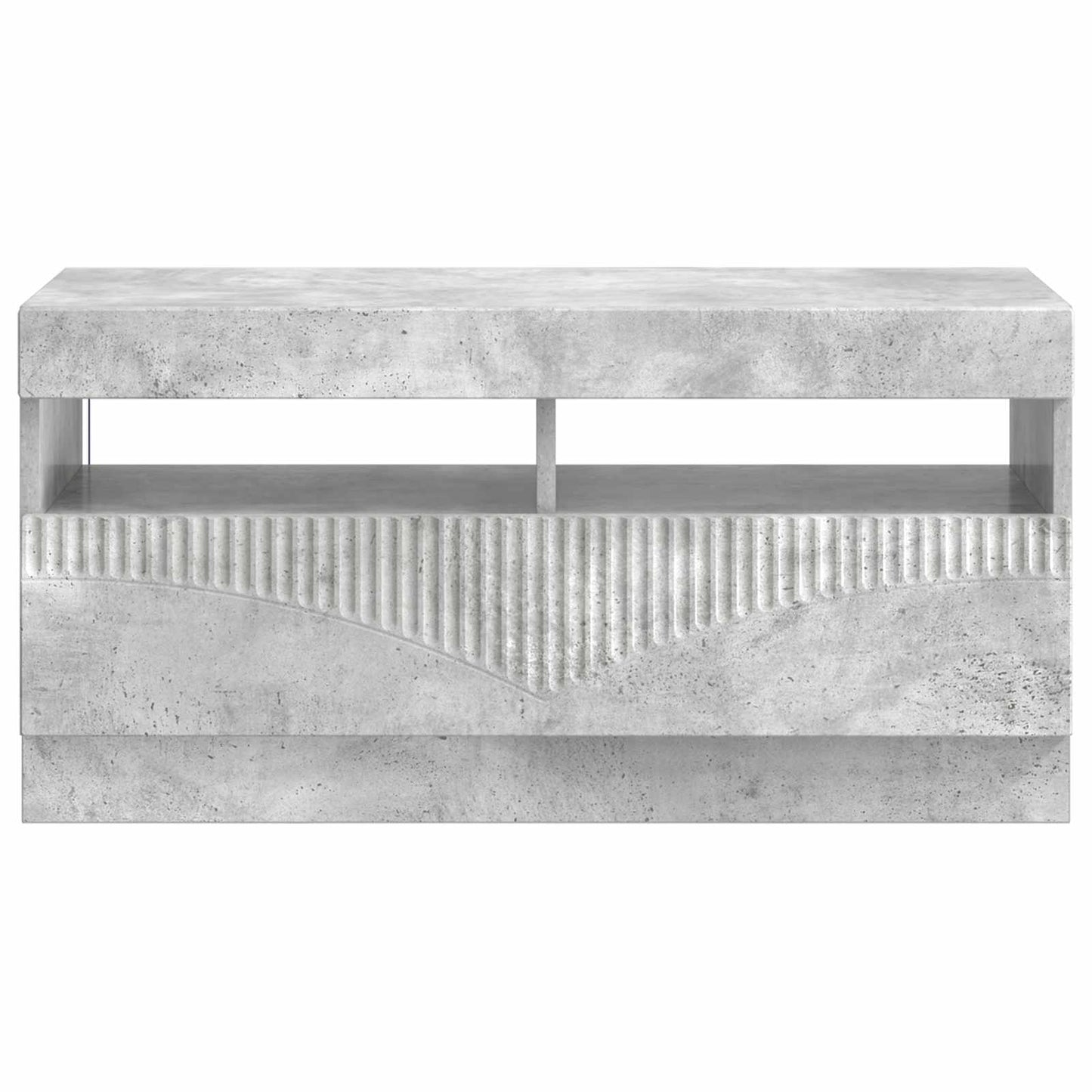LED tv-meubel Betongrijs Bewerkt hout