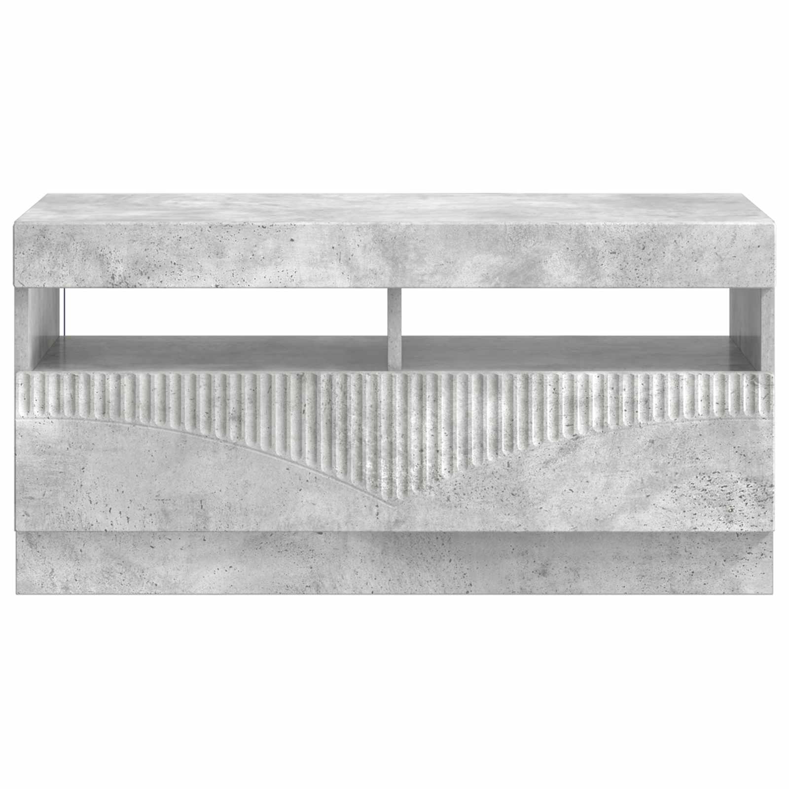 LED tv-meubel Betongrijs Bewerkt hout