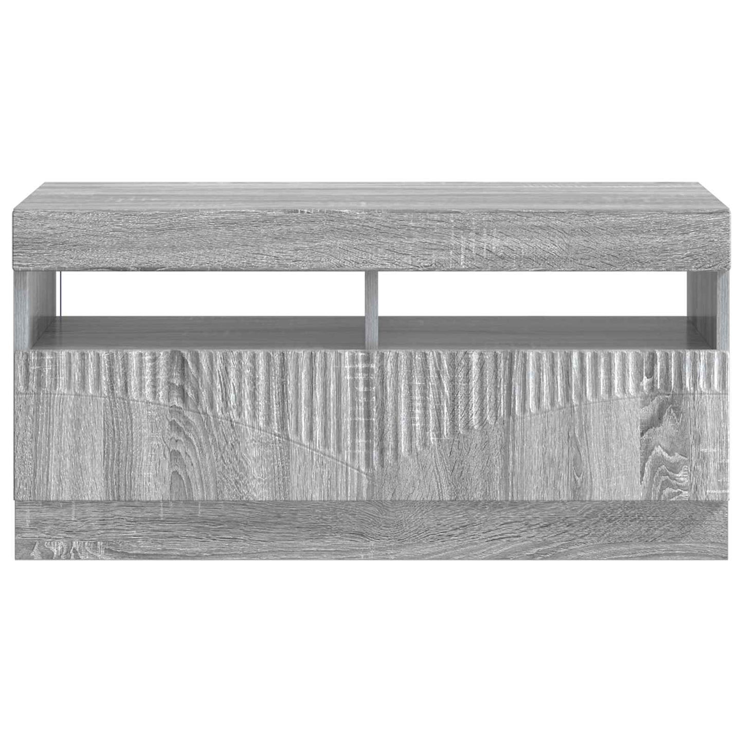 LED tv-meubel Grijs Sonoma Bewerkt hout