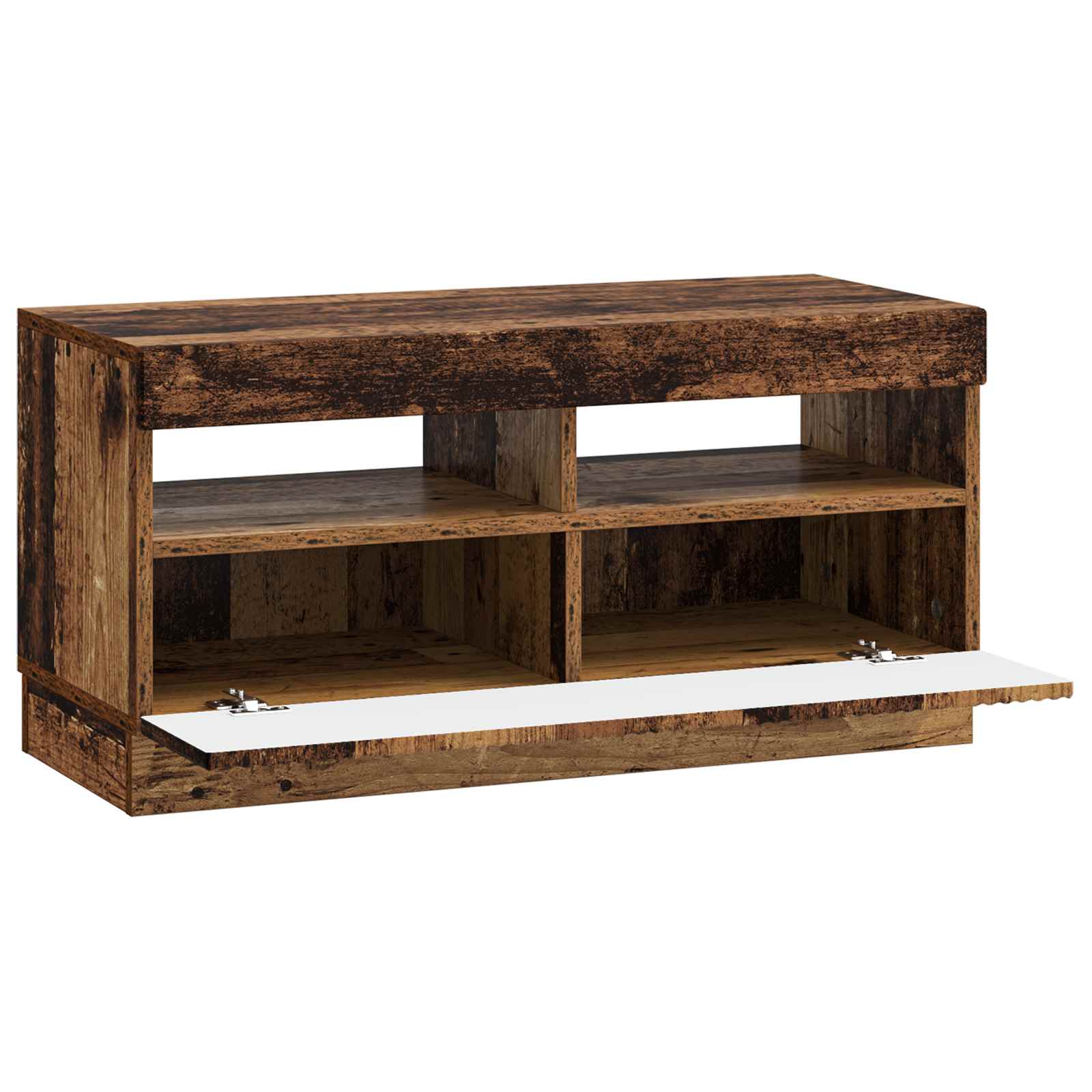 LED tv-meubel Oud hout Bewerkt hout