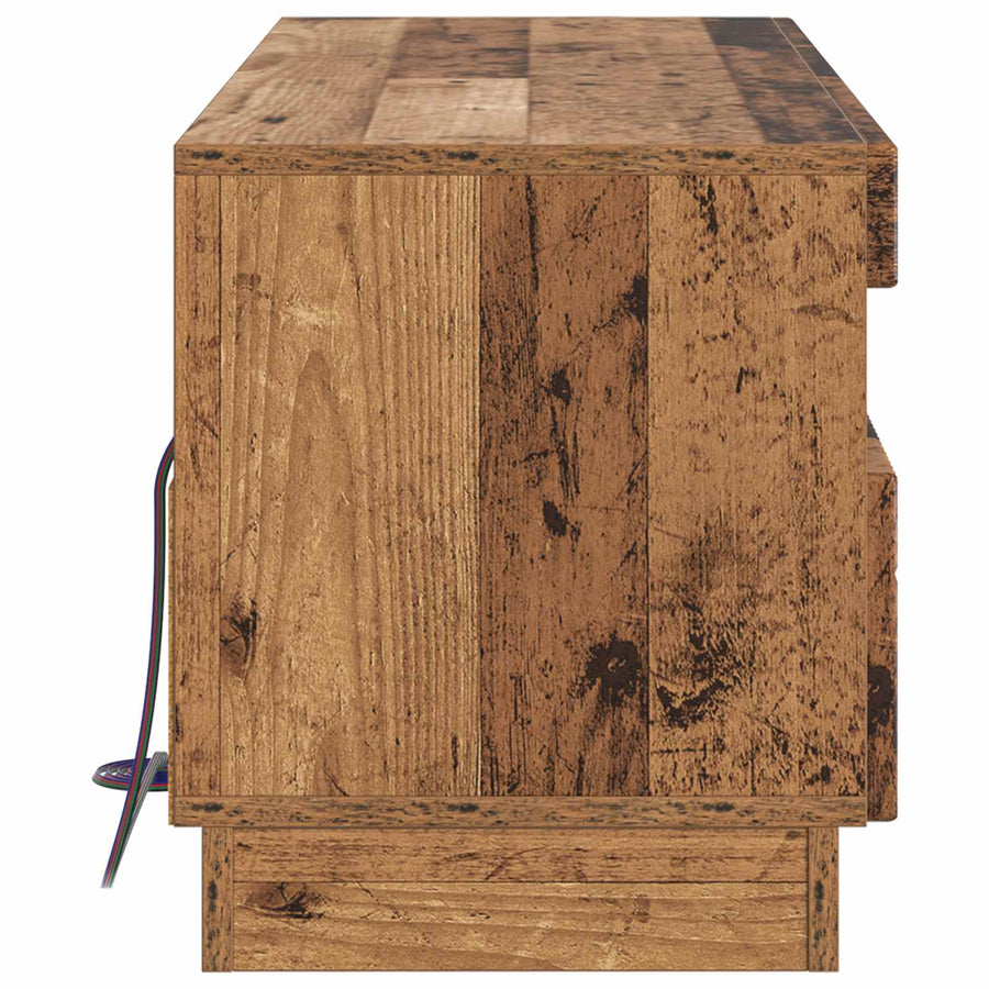 LED tv-meubel Oud hout Bewerkt hout