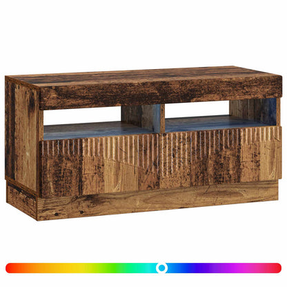 LED tv-meubel Oud hout Bewerkt hout