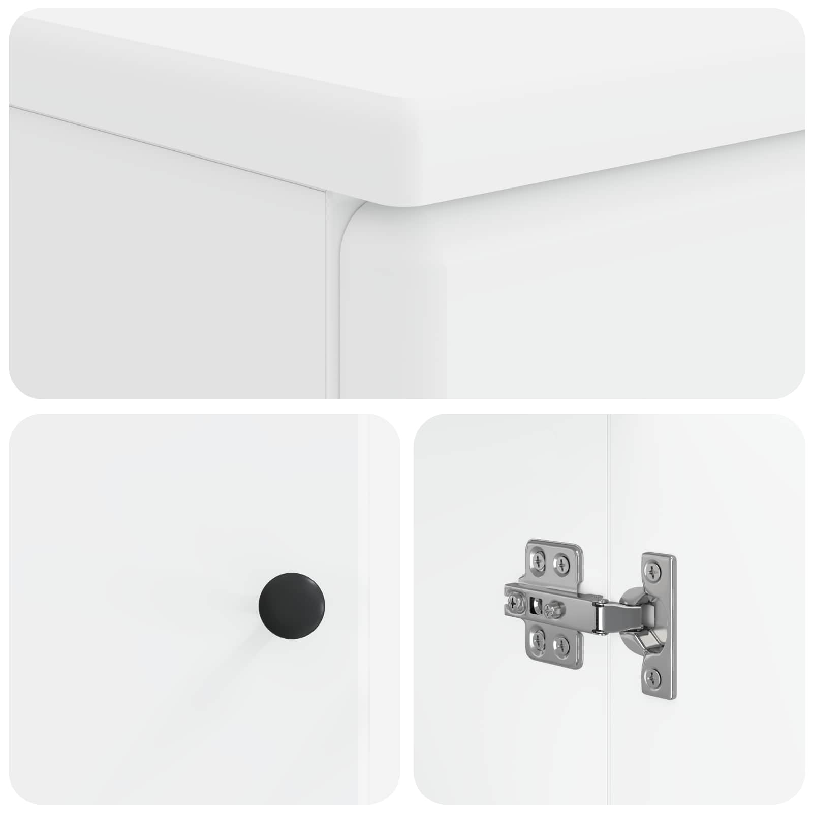 Badkamer wastafelkast BREDA Wit 59,5 x 31,5 x 59 cm