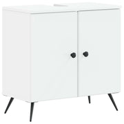 Wastafelkast badkamer 59.5x31.5x59 cm wit
