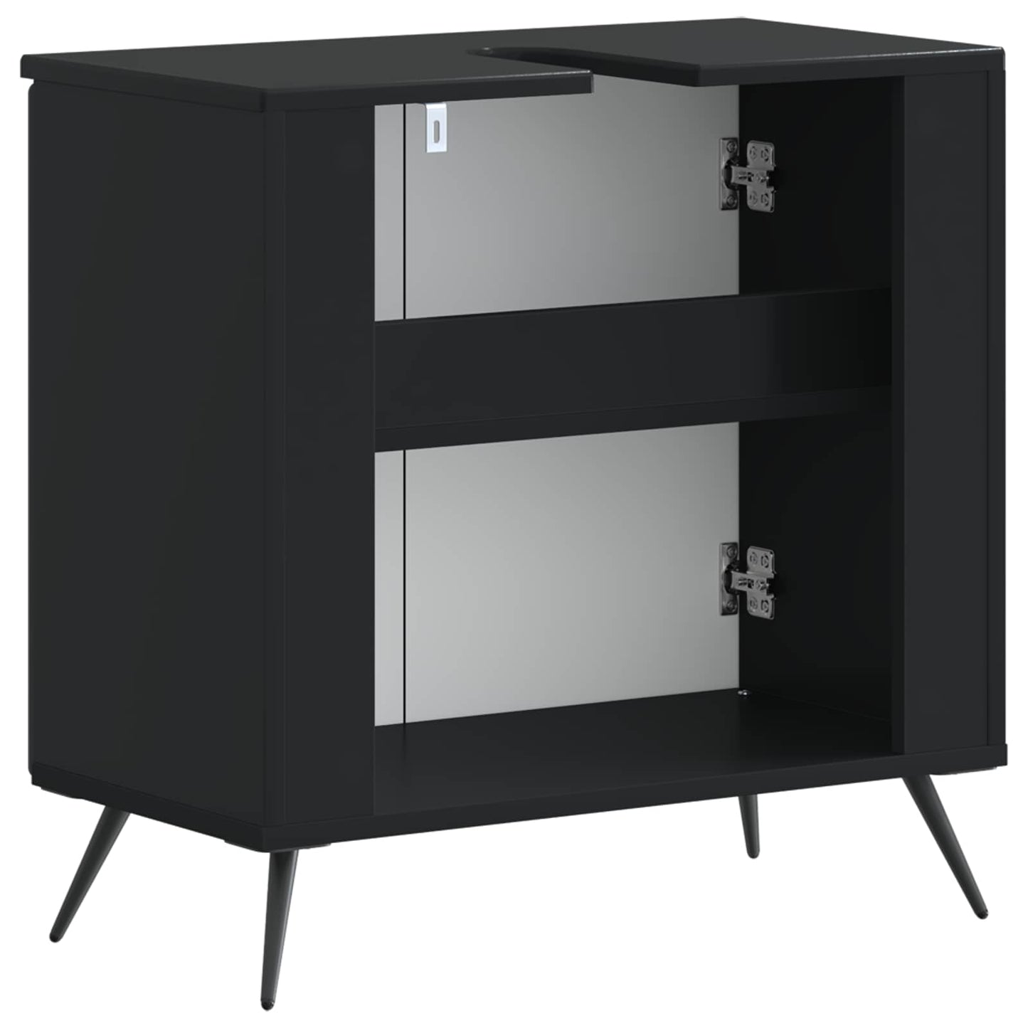 Badkamer wastafelkast BREDA Zwart 59,5 x 31,5 x 59 cm