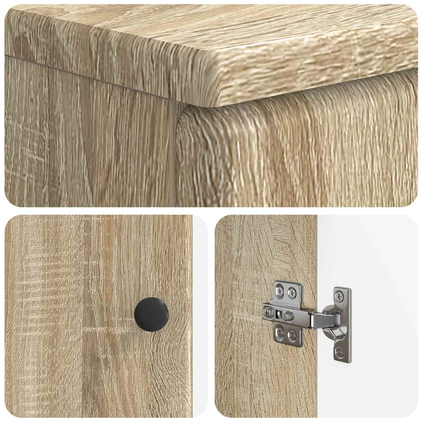 Badkamer wastafelkast BREDA Sonoma Eiken 59,5 x 31,5 x 59 cm