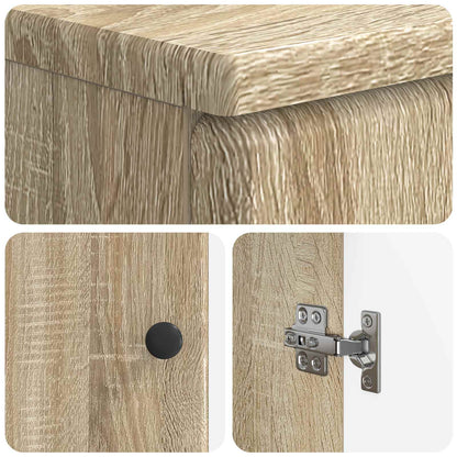 Badkamer wastafelkast BREDA Sonoma Eiken 59,5 x 31,5 x 59 cm