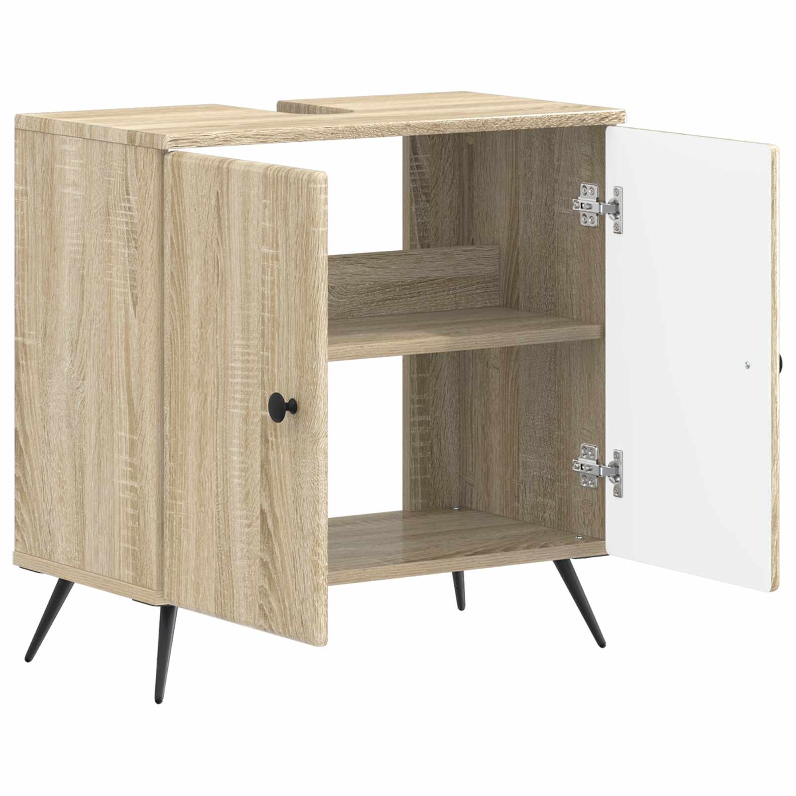 Badkamer wastafelkast BREDA Sonoma Eiken 59,5 x 31,5 x 59 cm