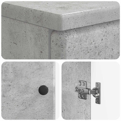 Badkamer wastafelkast BREDA Betongrijs 59,5 x 31,5 x 59 cm