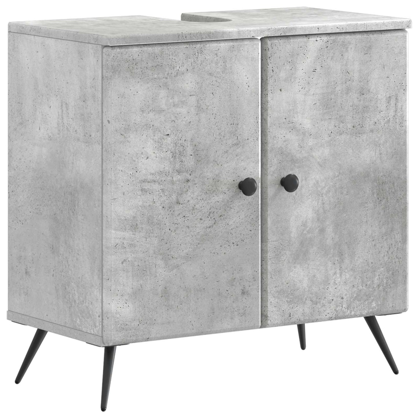 Badkamer wastafelkast BREDA Betongrijs 59,5 x 31,5 x 59 cm