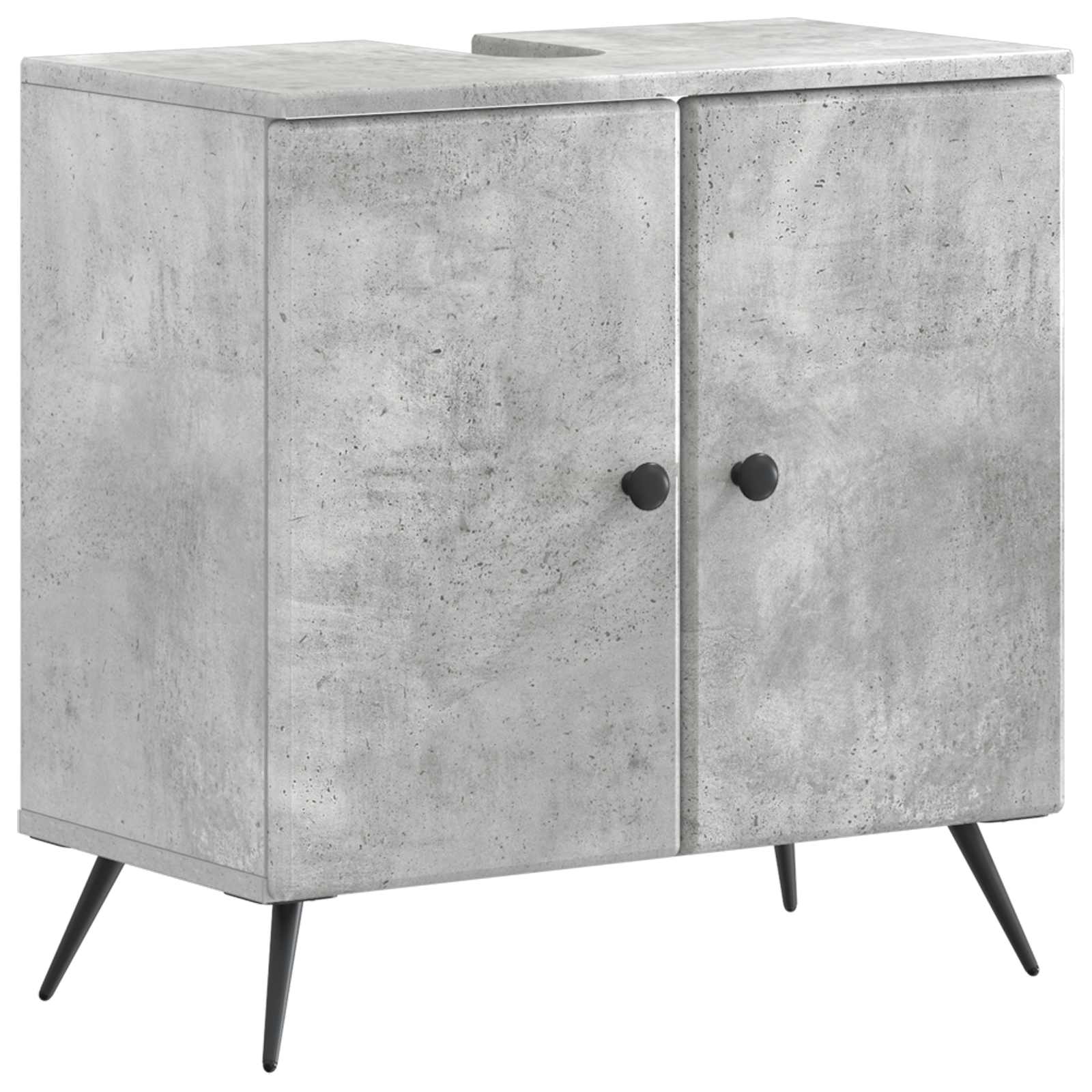 Badkamer wastafelkast BREDA Betongrijs 59,5 x 31,5 x 59 cm