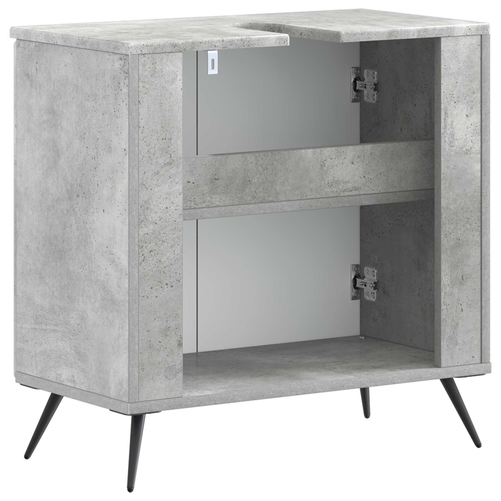 Badkamer wastafelkast BREDA Betongrijs 59,5 x 31,5 x 59 cm