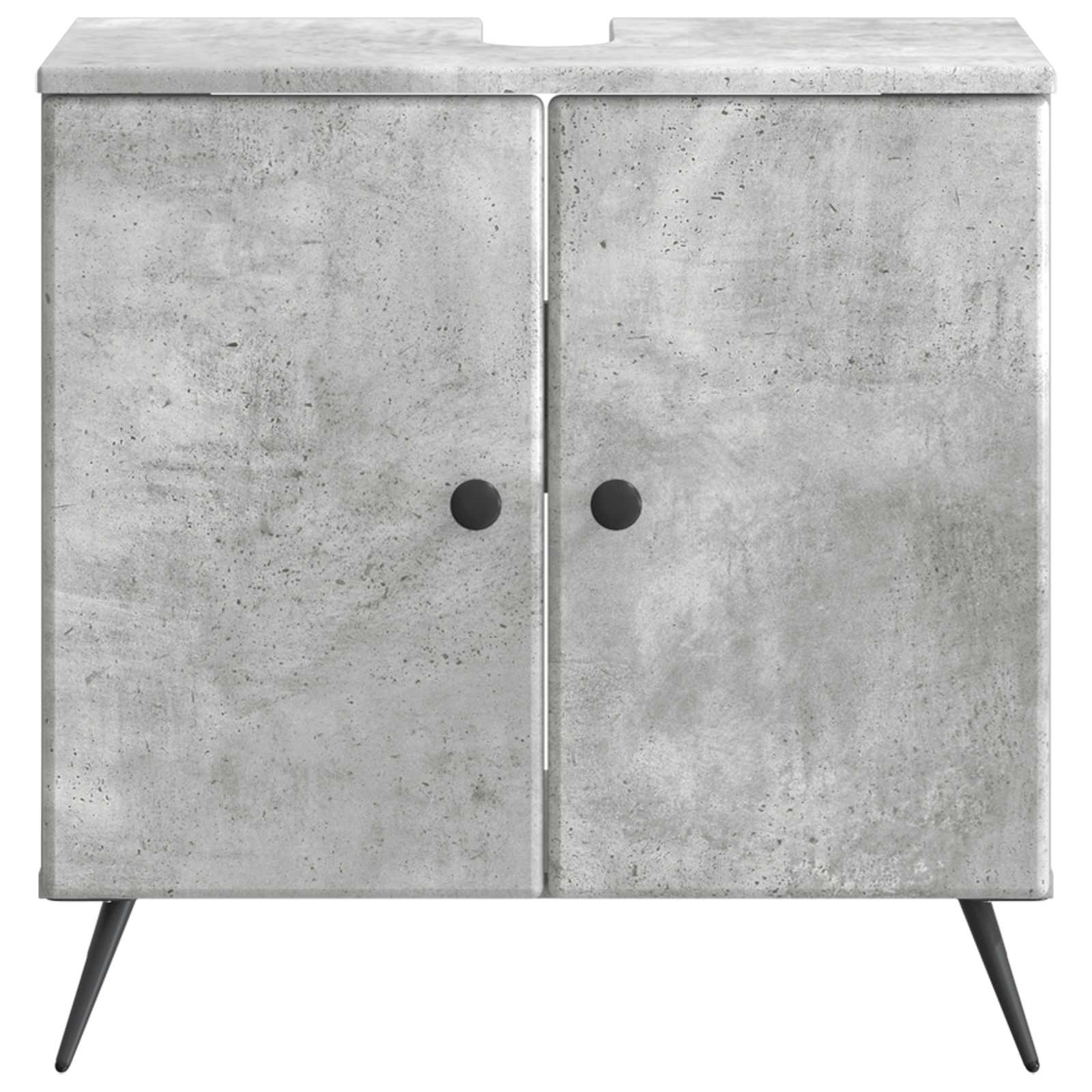 Badkamer wastafelkast BREDA Betongrijs 59,5 x 31,5 x 59 cm
