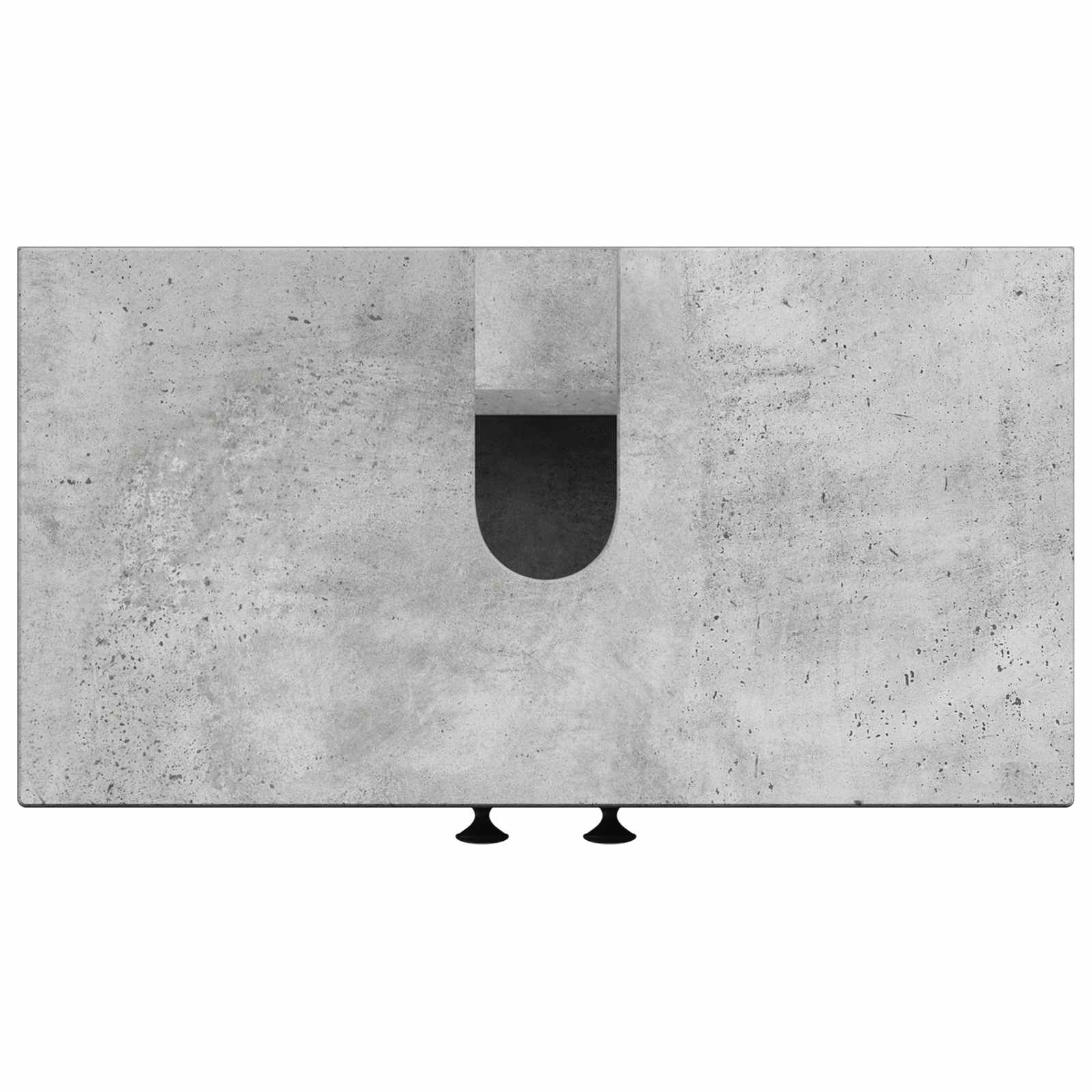 Badkamer wastafelkast BREDA Betongrijs 59,5 x 31,5 x 59 cm