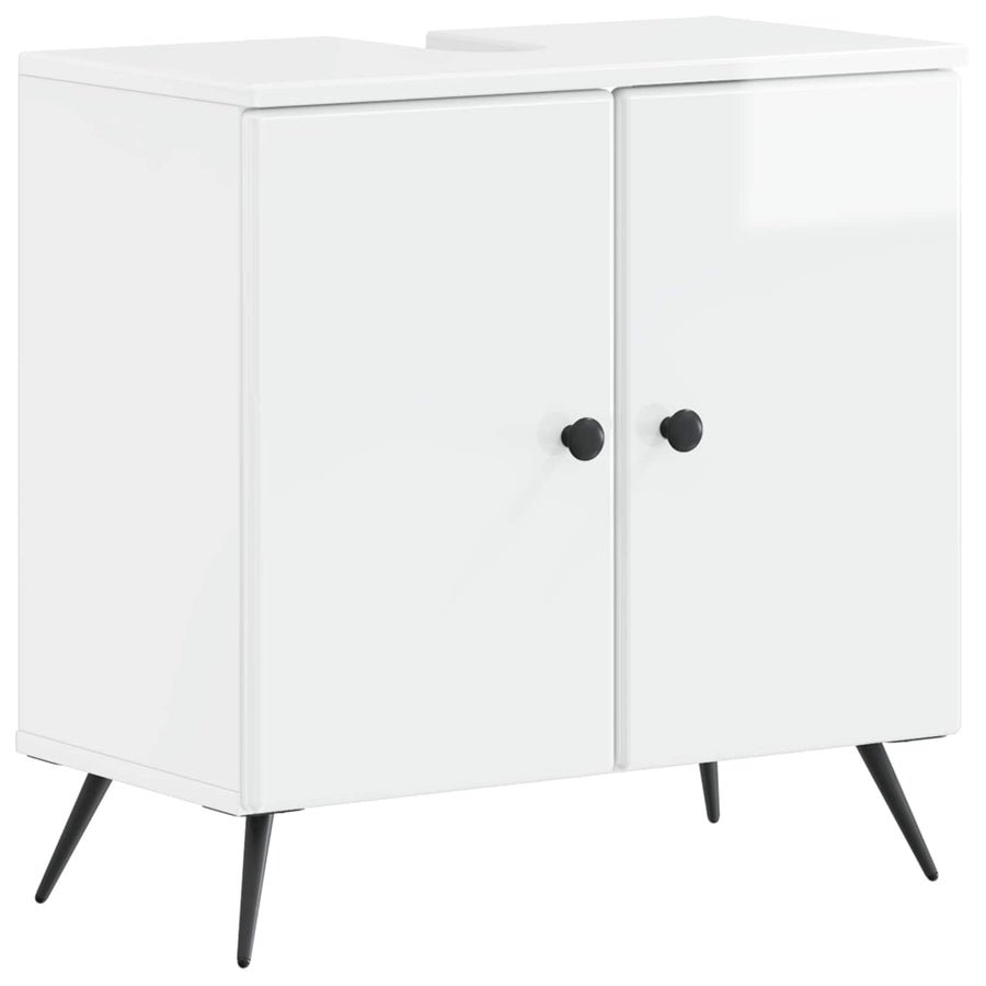 Badkamer wastafelkast BREDA Hoogglans Wit 59,5 x 31,5 x 59 cm