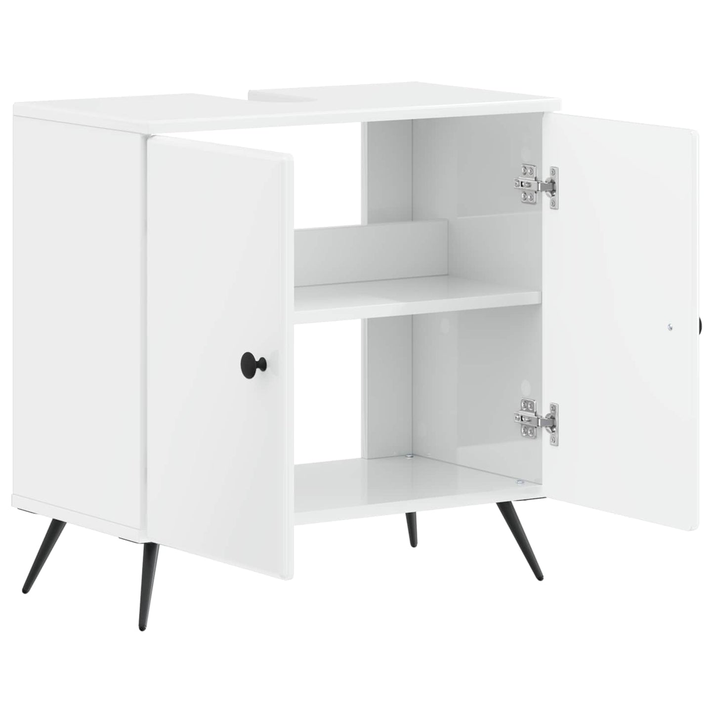 Badkamer wastafelkast BREDA Hoogglans Wit 59,5 x 31,5 x 59 cm