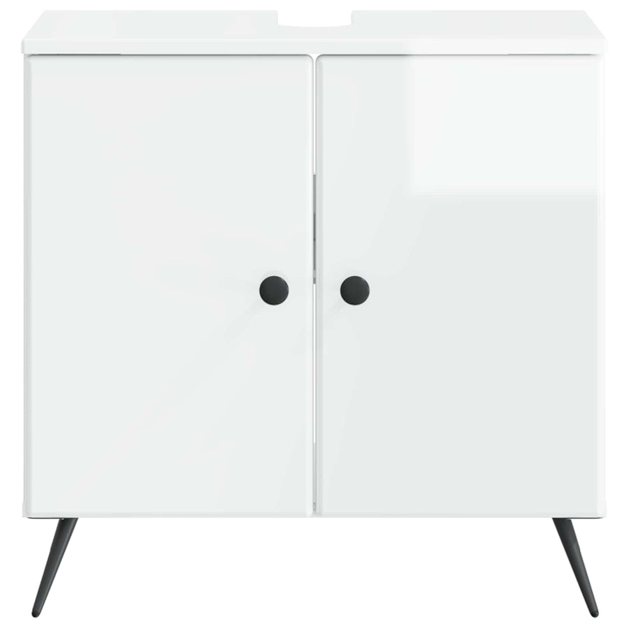 Badkamer wastafelkast BREDA Hoogglans Wit 59,5 x 31,5 x 59 cm