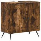 Badkamerkast 59,5x31,5x59 cm gerookt eiken