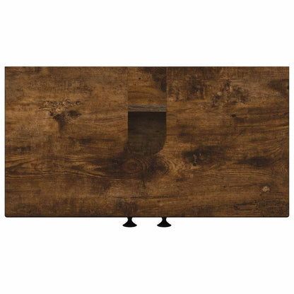 Badkamer wastafelkast BREDA Gerookt eiken 59,5 x 31,5 x 59 cm