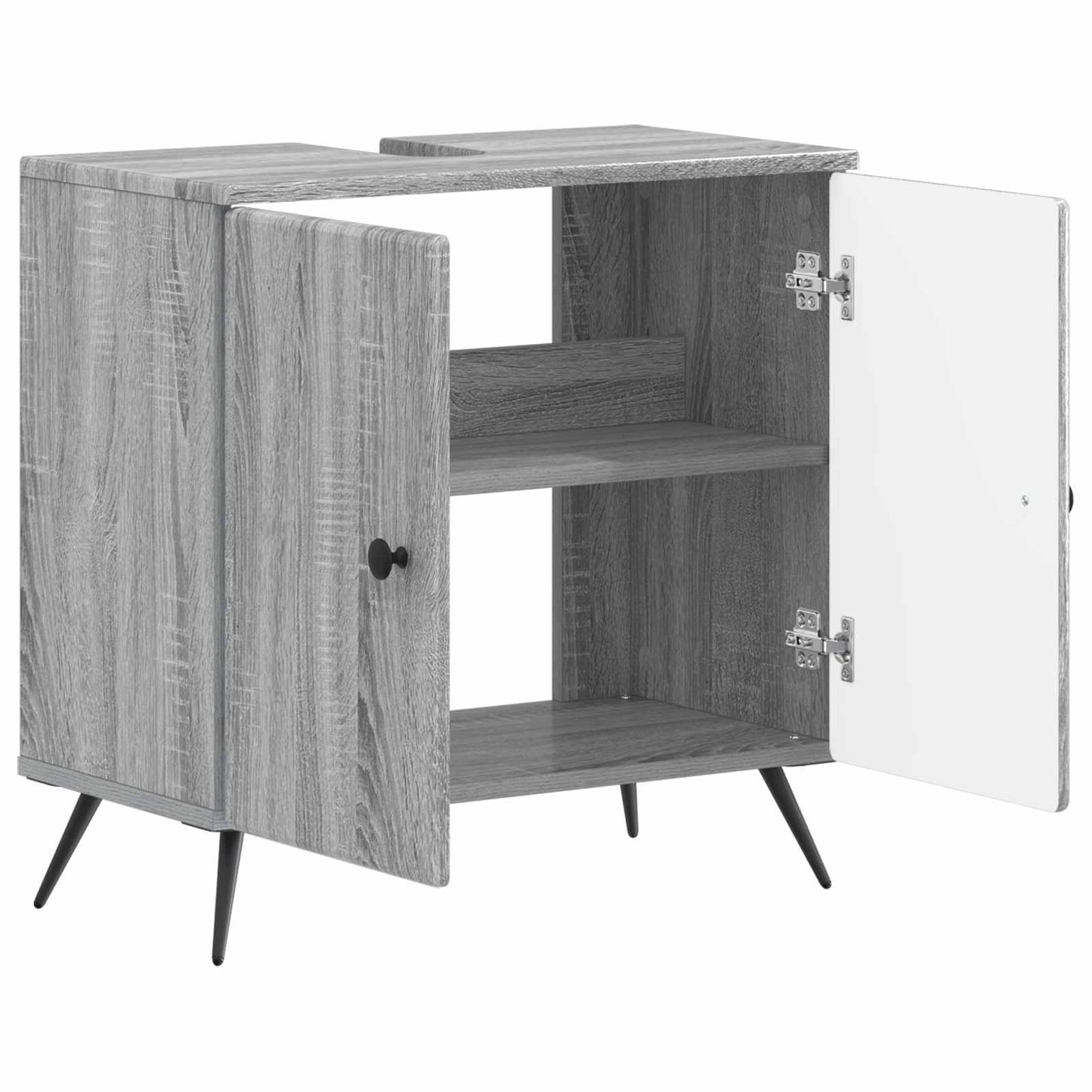 Badkamer wastafelkast BREDA Grijs Sonoma 59,5 x 31,5 x 59 cm