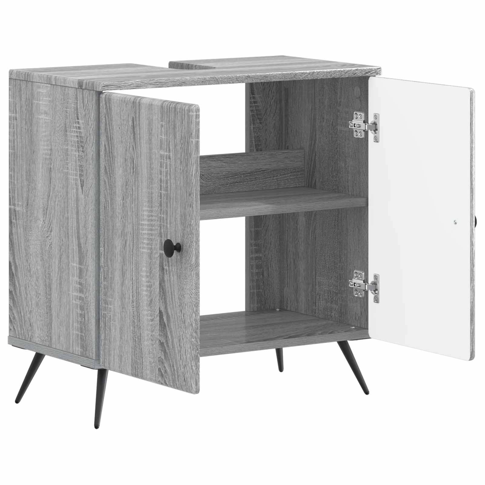 Badkamer wastafelkast BREDA Grijs Sonoma 59,5 x 31,5 x 59 cm