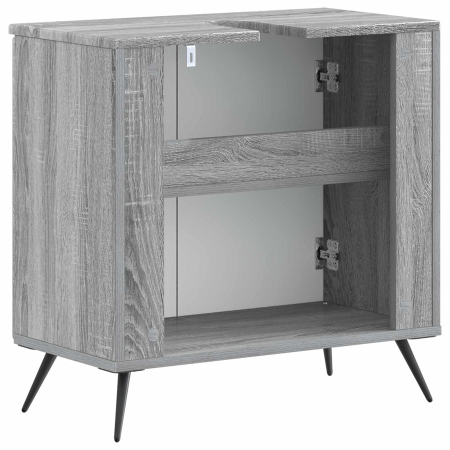 Badkamer wastafelkast BREDA Grijs Sonoma 59,5 x 31,5 x 59 cm