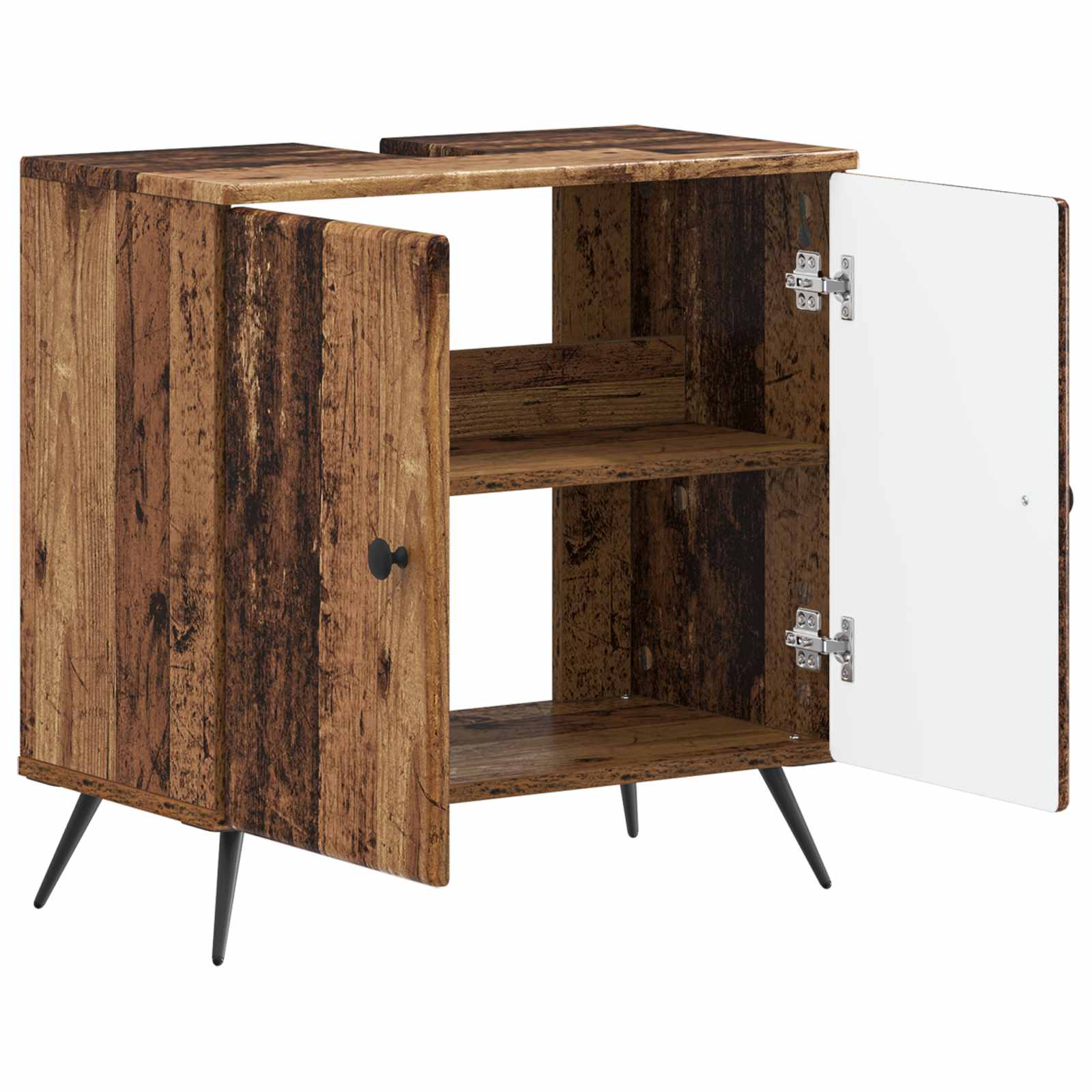 Badkamer wastafelkast BREDA Oud hout 59,5 x 31,5 x 59 cm