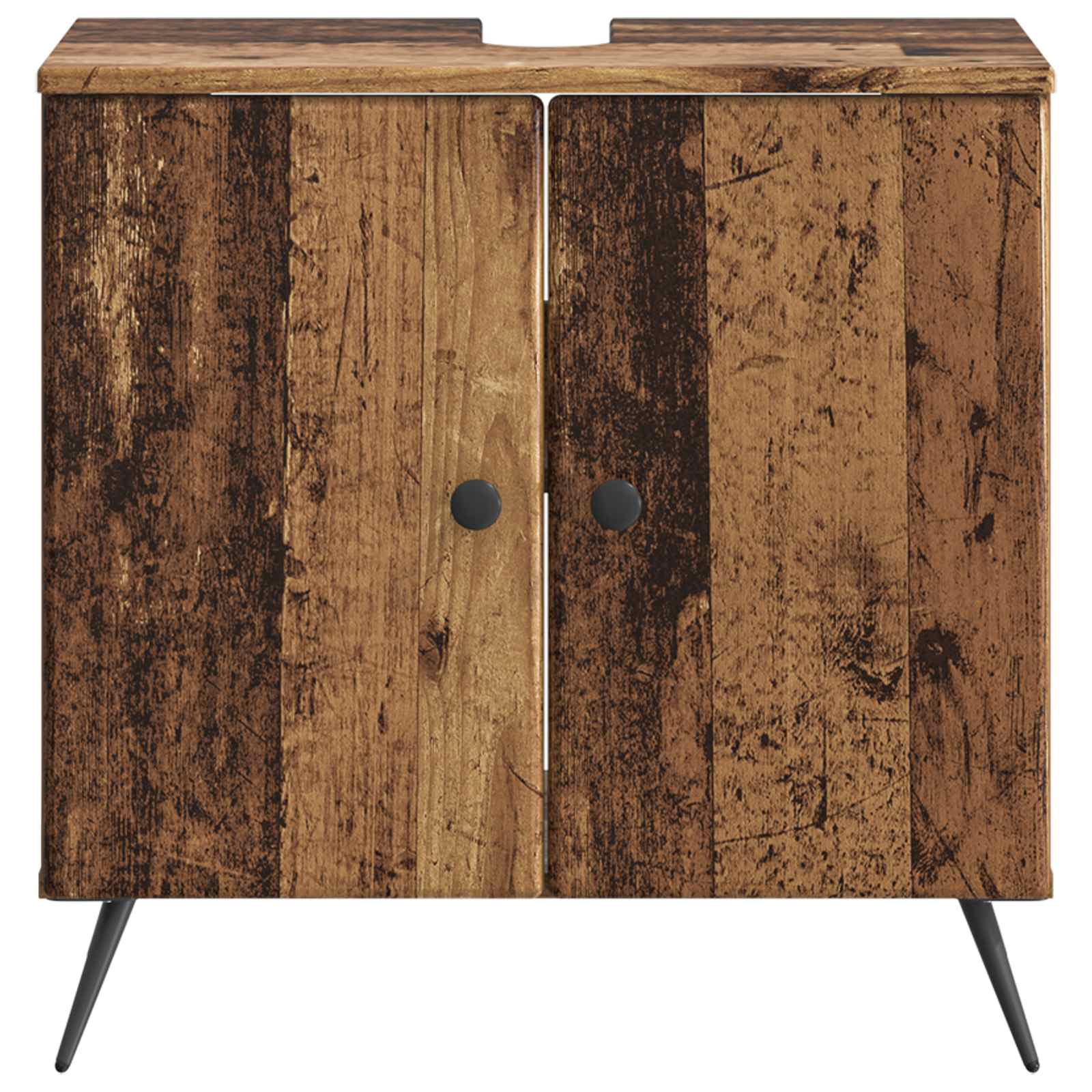 Badkamer wastafelkast BREDA Oud hout 59,5 x 31,5 x 59 cm