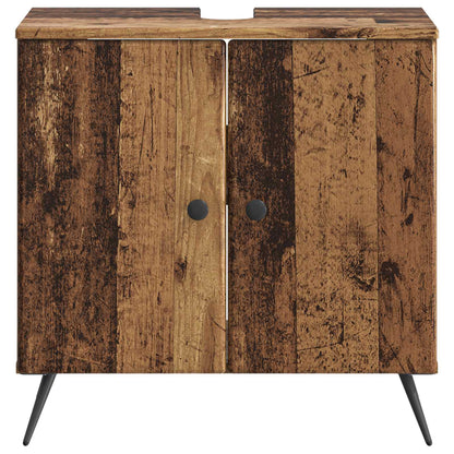 Badkamer wastafelkast BREDA Oud hout 59,5 x 31,5 x 59 cm