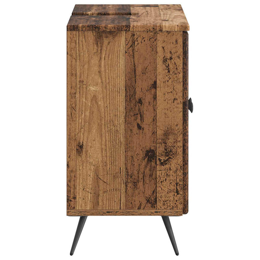 Badkamer wastafelkast BREDA Oud hout 59,5 x 31,5 x 59 cm